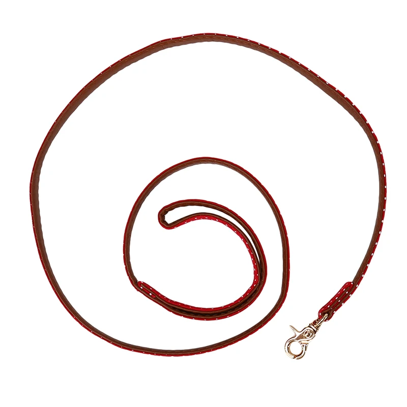 Leather Pet Dog Leash Cat Dog Walking Lead Rope With Dot Pet Cats Collar Leashes Strap For Small Medium Dogs Red Black