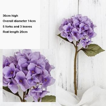 

Hydrangea Artificial Flowers Fake Flower Small Bouquet For Wedding Party Home New Year Decoration Silk Flowers