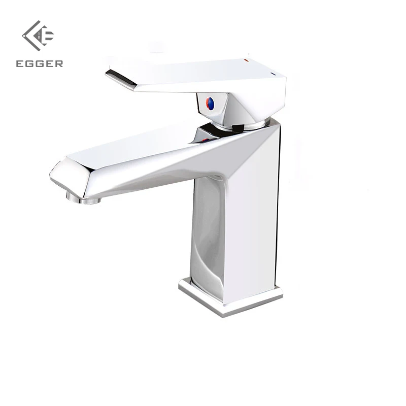 

EGGER Bathroom Plating Basin Faucet Copper Black Ancient Hot Cold Water Mixing Faucet Ceramic Spool Simple Seated Faucet