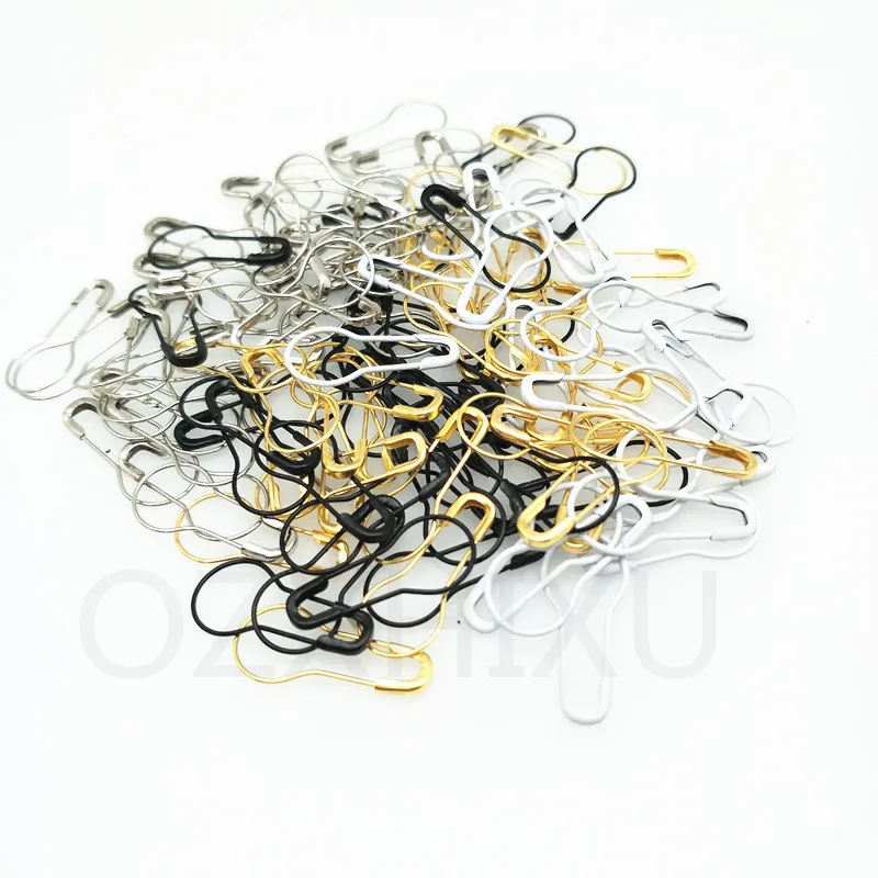 Metal Pins 100pcs 200pc* 21mm Metal Iron Gourd Pin Safety Pins Clothing Tag Pins Bulb calabash Pin Bead Needle 5BB5590