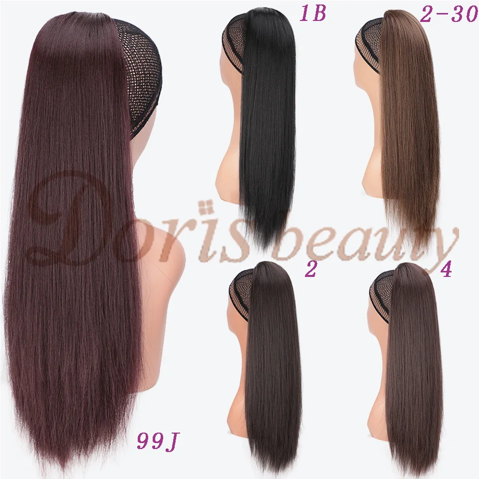 Женские прямые синтетические волосы Doris Beauty 16 &quot 20&quot кудрявые для наращивания