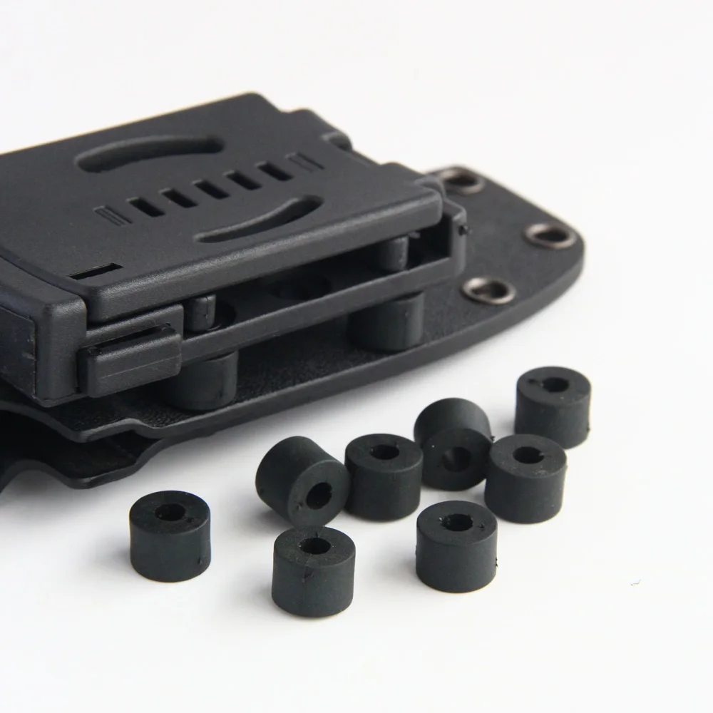 30 Pcs Rubber Spacers - Thick Black Washers For Home And Automotive Use - 0.6cm Thickness
