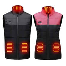 

New 9 Heated Vest Jacket Fashion Men Women Coat Clothes Intelligent Electric Heating Thermal Warm Clothes Winter Heated Hunt