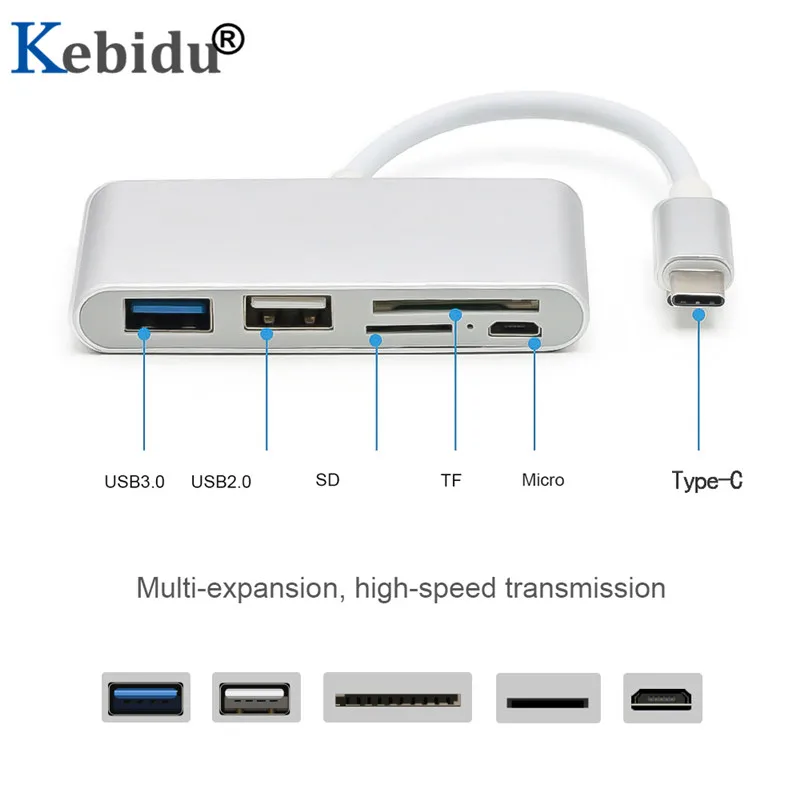 USB 3,1 type C концентратор для OTG SD/TF кардридер USB 3,0 Micro USB адаптер питания для Macbook Air Pro Surface Pro 6 huawei mate 20