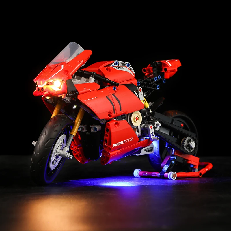 Светодиодный светильник для technic 42107 техника мотоцикл модели игрушки с