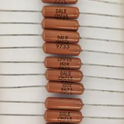 150k dale 1w cmf65 marrom escudo preto personagem 5% resistência de filme de metal 1503f