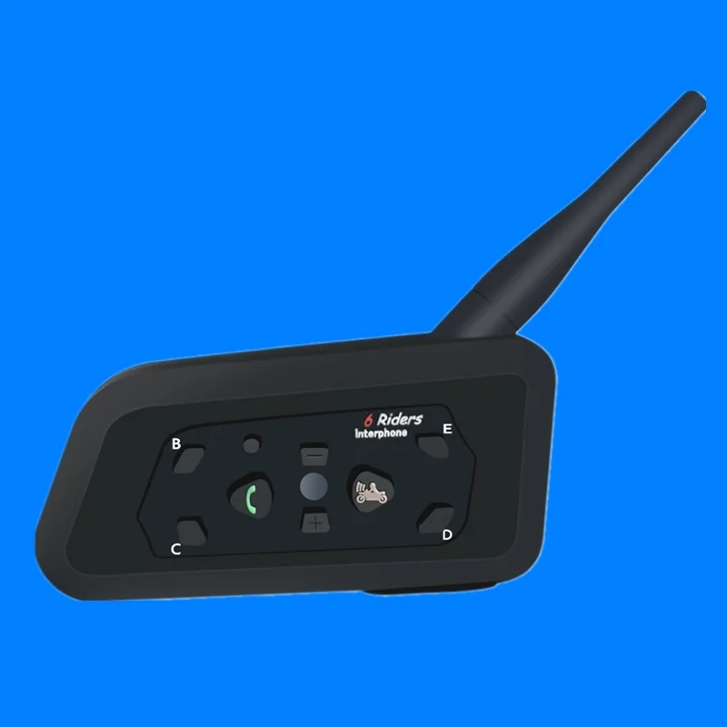 Bluetooth Мотоциклетный Интерком связующий шлем гарнитура интерфон 6 всадников