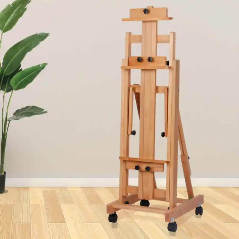 Solid Wood Easel Caballete De Pintura Artist Oil Paint Stand Atril
