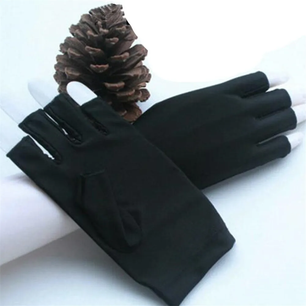 1 пара полупальцев перчатки для вождения летние женские УФ Защита от солнца Короткие солнцезащитные перчатки гибкие спандекс тонкие перчатки для сенсорного экрана