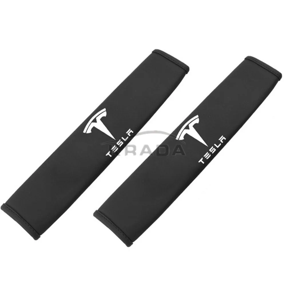 Чехол для ремня безопасности Tesla Model 3 черный чехол из экокожи с вышивкой 2