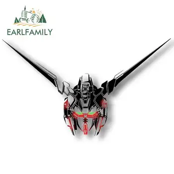 

EARLFAMILY 13cm x 12.2cm GUNDAM Car Sticker Polyethylene JDM Sunscreen Waterproof Car Door Protector Accessories Cartoon Oem