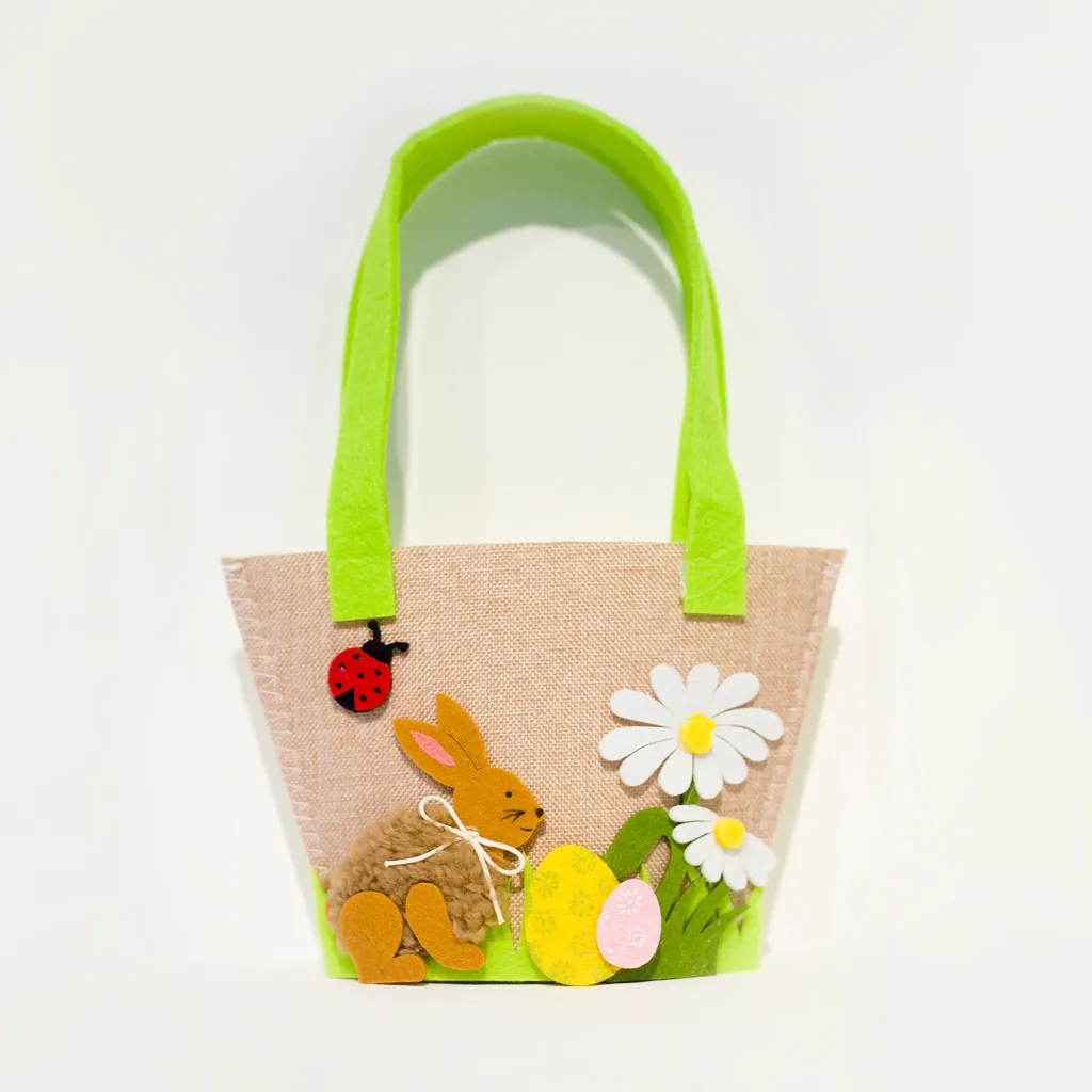 Easter Rabbit Gift Candy Bag Creative Present Home Accessory Easter non-woven storage candy bag storage bag gift bag#25