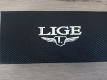 LIGE-relojes deportivos militares para hombre, de cuero, resistente al agua, de pulsera de cuarzo, con caja