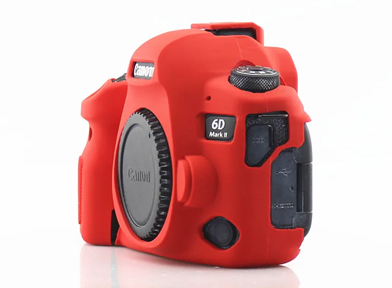 Силиконовые Камера чехол для цифровой однообъективной зеркальной камеры Canon EOS R 1300D T6 M50 5D II III IV 5D3 5D4 4000D T100 800D T7i 6D II 6D2 80D 200D 250D SL2 SL3 750D