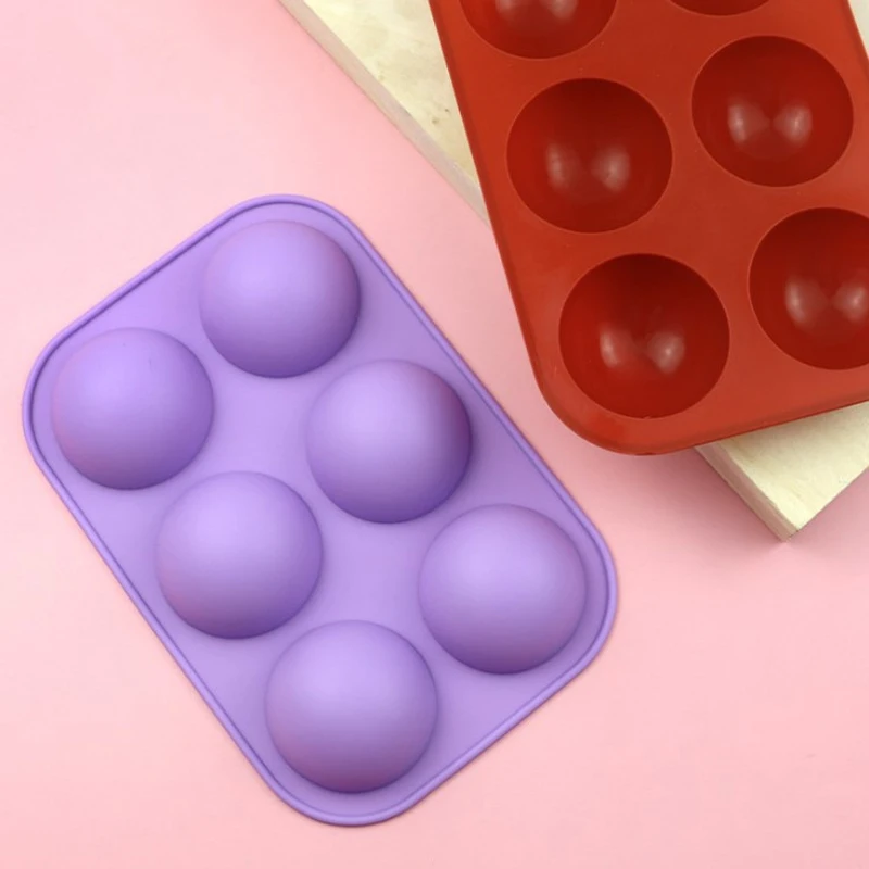 TTLIFE силиконовая форма для выпечки с 6 отверстиями 3D шоколада половина шара Сфера
