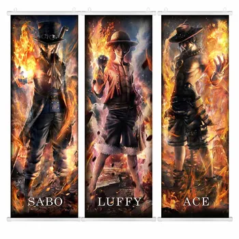 

Japannese Anime One Piece Manga Wall Poster Scroll Wall Pictures For Living Room 50*150cm