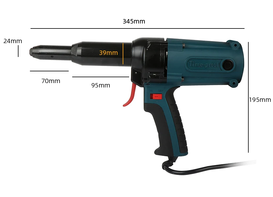 Электрический пистолет для заклепок, Клепальный Инструмент, Электрический электроинструмент, 400 Вт, 220 В, для 3,2-5,0 мм, инструменты для обивки