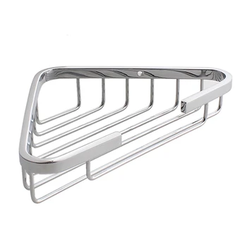 

Bathroom Shelves Shower Basket Wall Mounted Corner Rack Storage Basket Stainless Steel Mirror Polished