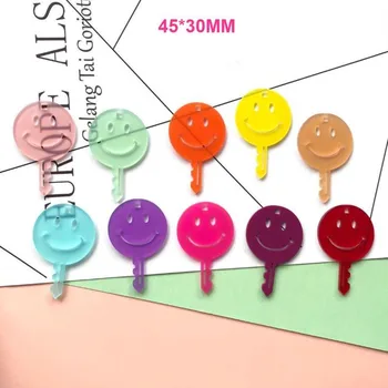

Kawaii smile key Flatback acrylic transparent glitter Simulate key lock,DIY Crafts Key pendant Earring key chain accessories