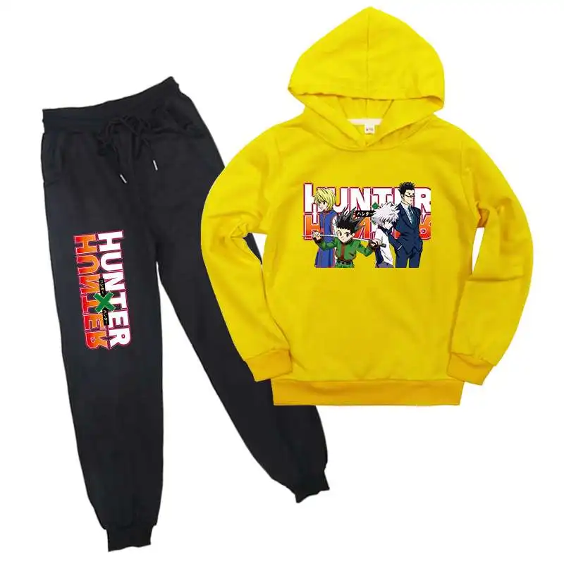Hunter X-Sudadera con capucha de cazador para niños y niñas, traje de Sudadera con capucha de estilo Anime para otoño e invierno, 2021