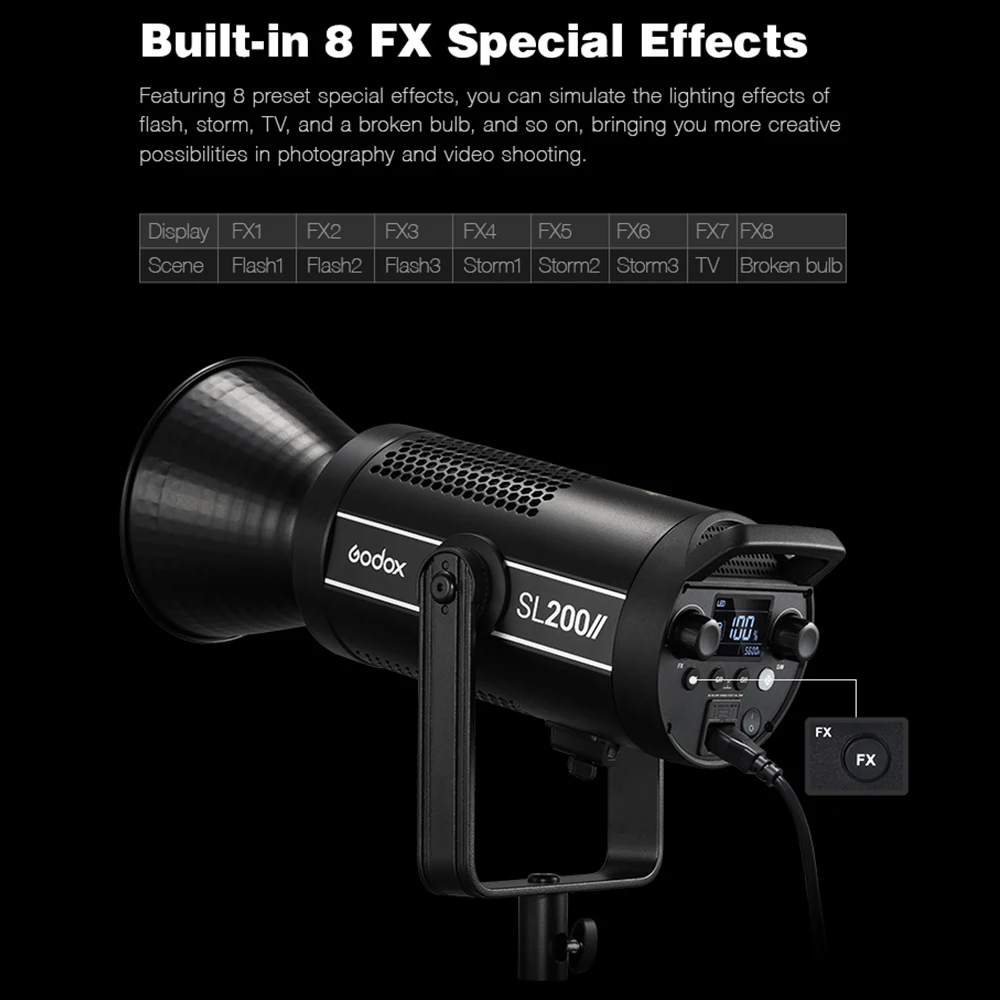 【ほぼ未使用】GODOX SL200II  Led 付属品多数 ほぼ未使用】GODOX SL200II Led 付属品多数 ほぼ未使用】GODOX SL200II