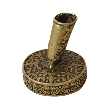 

European Vintage Feather Pen Pen Stand Metal Round Pen Holder Magic Fountain Pen Accessories Stainless Steel Stationery Gift
