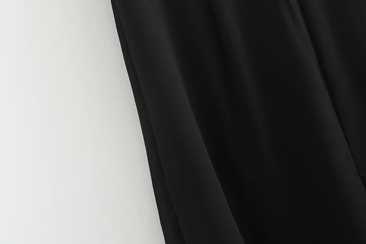 

Chiffon Loose Pants Women's Summer High Waist New Style Slimming Drape Gauze Straight-leg Pants Loose-Fit Slit Dumped Trousers S