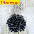 14mm-100pcs-Black