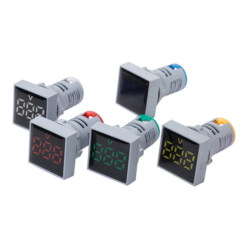 

Digital Mini Voltmeter 20-500V LED Display Square Panel Voltage Tester Monitor 1Pcs