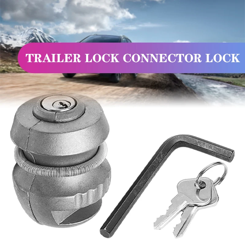 Lock Tow Caravan Anti Theft Device Universal Practical Hitch lock