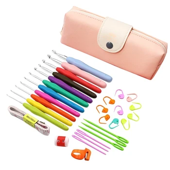 

Protable Crochet Hooks Set Portable Multifunctional Sewing Tools Knitting Needles Sewing Tool Kits Weaving Tools Sewing Tool