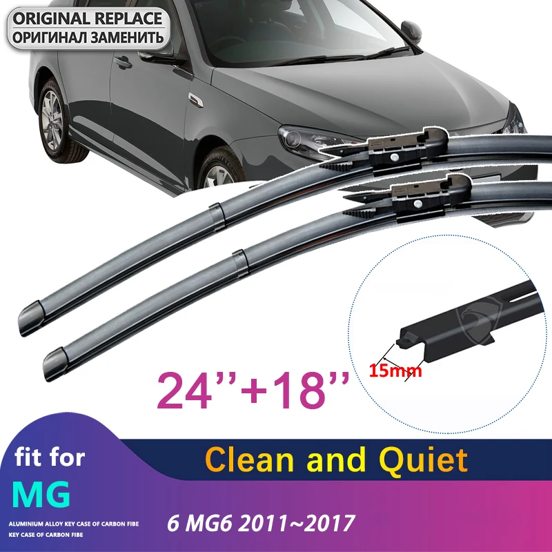 

for MG 6 MG6 2011~2017 2012 2013 2014 2015 2016 Front Windscreen Windshield Wipers Car Wiper Blades Car Accessories Stickers