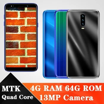 

K50 Quad Core 13MP Camera Smartphones 4G RAM 64G ROM Face ID Unlocked Celulares Android Mobile Phones Global Version 3G Wifi