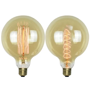 

Retro Edison Light Bulb E27 40W G95 G125 Filament Incandescent Ampoule Bulbs Vintage Edison Lamp For Coffee House Study Lighting