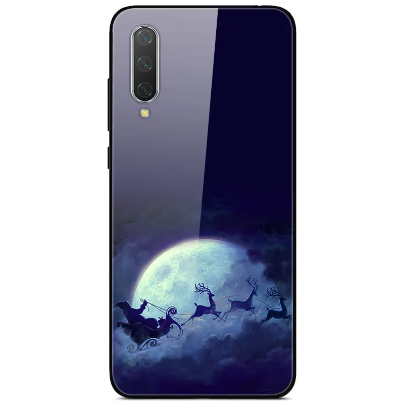 15 Год Рождество чехол для Xiaomi mi 9 Lite CC9 CC9E A3 9T SE закаленного стекла жесткий чехол для Redmi Note 8T 8 7 K20 Pro Бампер - Цвет: 15