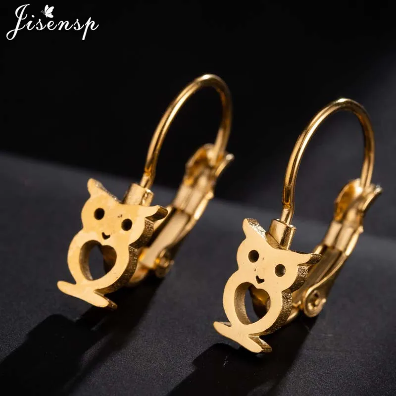 Jisensp маленькие золотые серьги серебряные серьги-кольца с бабочкой для женщин серьги-гвоздики с животными ювелирные украшения, серьги аксессуары mujer - Окраска металла: GED217