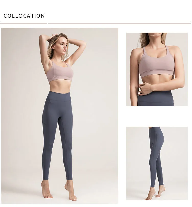 Женские Бесшовные штаны для йоги, для бега, спортивные колготки с высокой талией, леггинсы для спортзала, тренировки, женские спортивные брюки для пилатеса с карманом