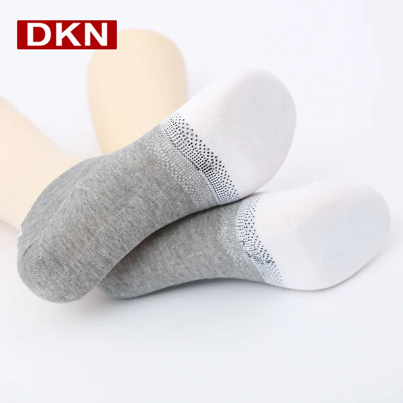 Летние мужские носки DKN хлопковые цветные лодочки дышащие нескользящие