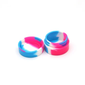 

5ML Silicone Jars Round Shape Wax Silicone Box Dab Wax Container for E Cigarette Wax Dry Herb