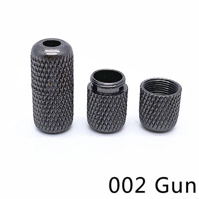 002Gun Meetee 10 шт. 18 мм металлические соединительные застежки шнурок замок DIY шнур для шляпы конец костюм стоппер крюк аксессуары DS011 - Цвет: 002Gun
