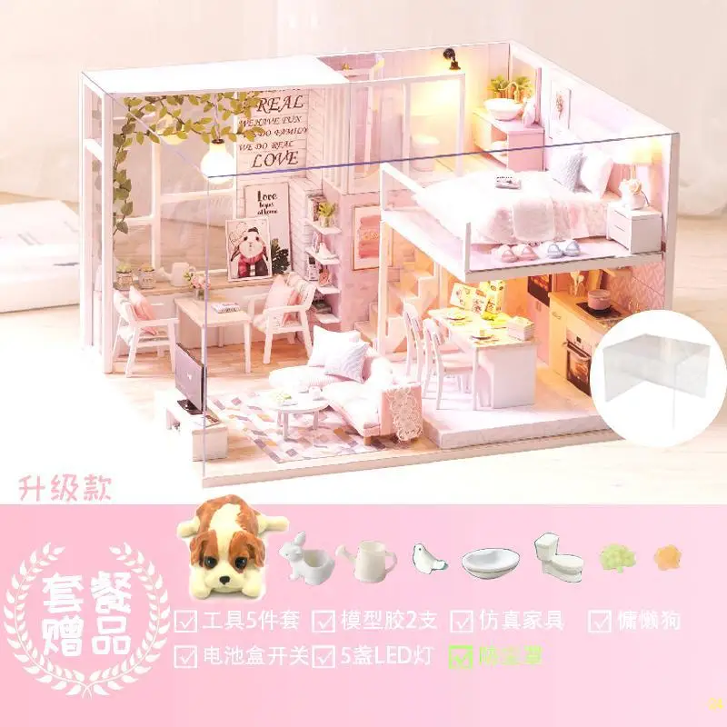 

Cute DIY Hut House Simon Time Cafe Sam Bookstore Handmade Wood 3D Jigsaw Puzzle