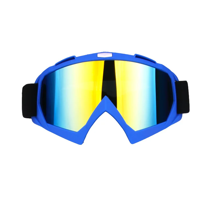 Очки для катания на лыжах и Для мужчин Для женщин очки для катания на сноуборде UV400 защиты Лыжный Спорт очки с защитой от ветра снега Лыжный Спорт очки для взрослых Анти-туман Лыжная маска - Цвет: Blue Anti-red
