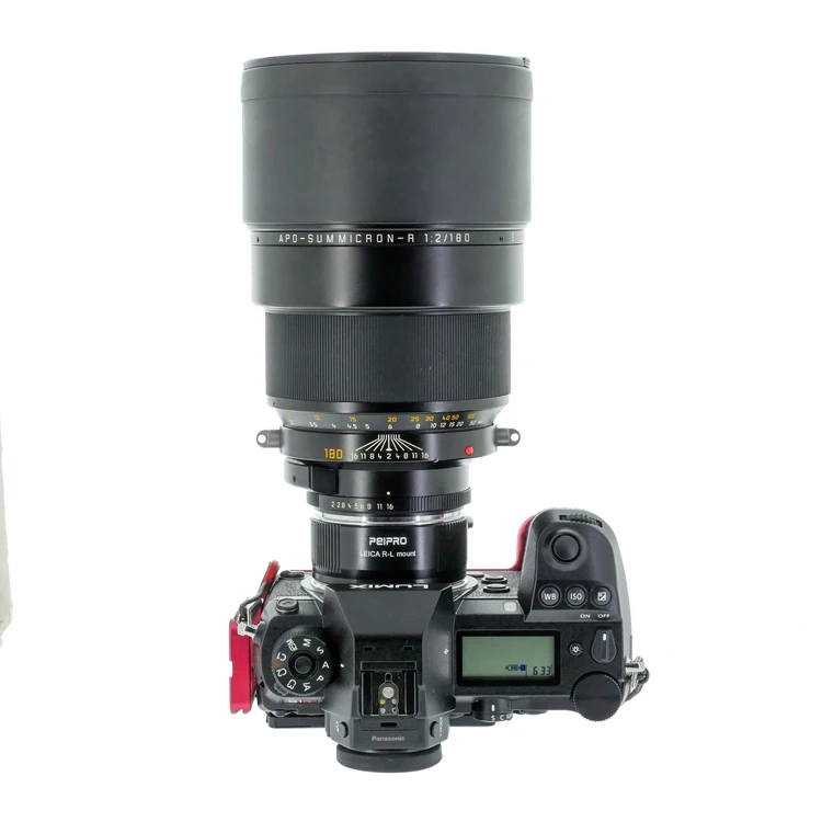 PEIPRO объектив переходник для Leica R к Panasonic л Т-образная оправа телескопического переходное кольцо для LeicaR объектив для цифрового фотоаппарата Panasonic LUMIX S1 S1R Камера R-L R-T