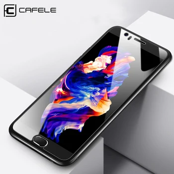 

CAFELE Screen Protector For One plus 5 2.5D Edge HD Clear Tempered Glass For One plus 5 Seamless covering Glare Screen Protector