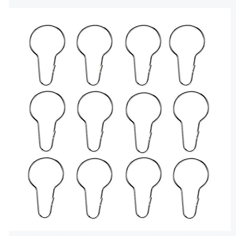 

New Shower Curtain Rings Hooks 100 iron nickel plating Shower Ring