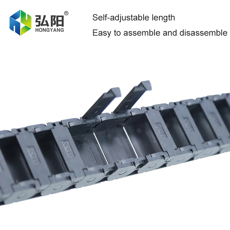 1M Bridge Cable Drag Chain Wire Rack With End Transmission Connector Machine Used To Excite CNC Co2 Laser Cutting Machine