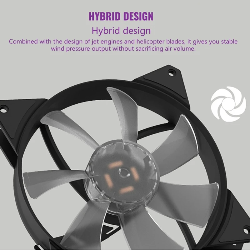 

MF140 CPU RGB 12V/4PIN PC Computer Case Quiet PWM Fan Cooler Radiator Water Cooling 140mm