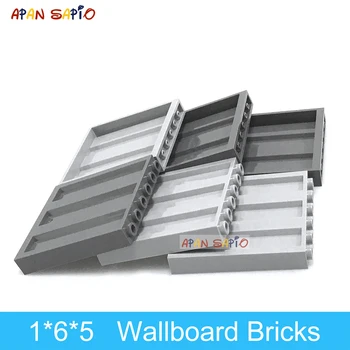 

10pcs DIY Building Blocks Wall Bricks 1x6x5 Dots Educational Creative Plastic Toys for Children Compatible With Brands