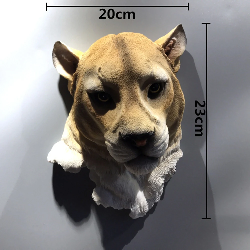 Полимер, леопард, черный медведь, голова животного, украшение на стену, гостиная, настенные статуи, Череп, орнамент, домашний декор, подарок для мужчины