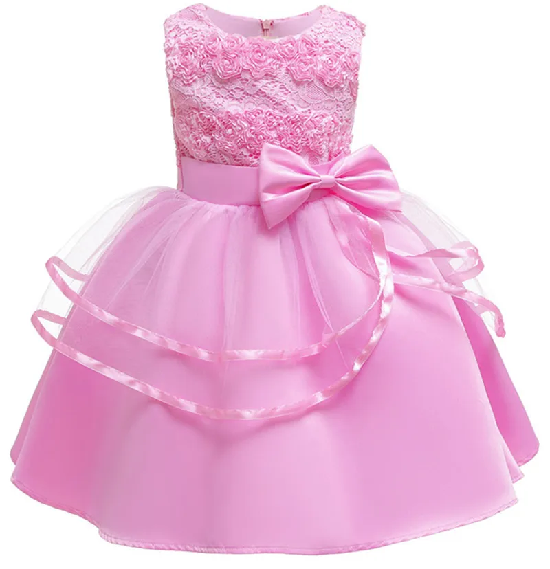 Осеннее детское платье для девочек свадебное детское платье с цветами для девочек кружевное платье принцессы с вышивкой для маленьких детей